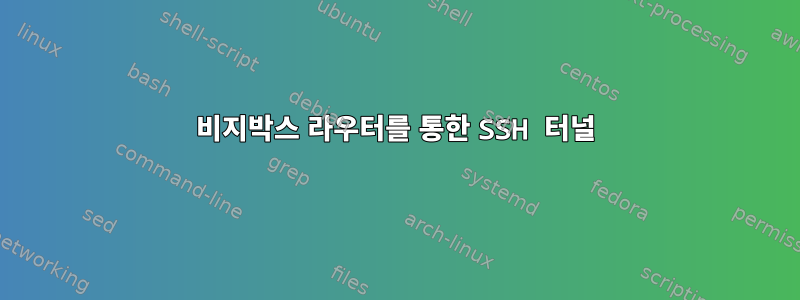 비지박스 라우터를 통한 SSH 터널