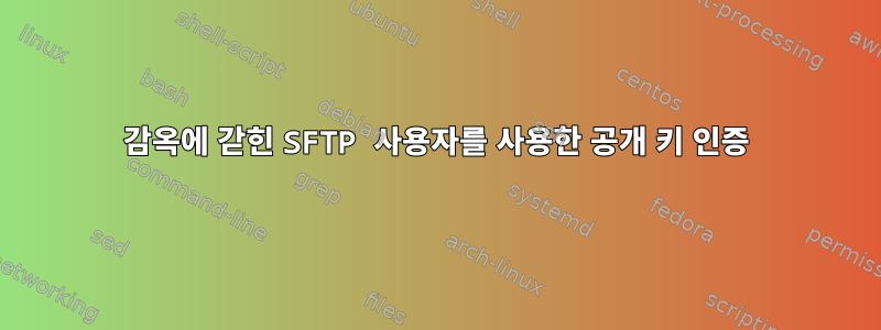 감옥에 갇힌 SFTP 사용자를 사용한 공개 키 인증