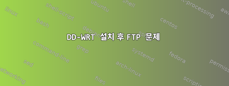 DD-WRT 설치 후 FTP 문제