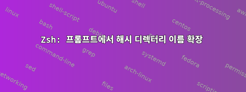 Zsh: 프롬프트에서 해시 디렉터리 이름 확장