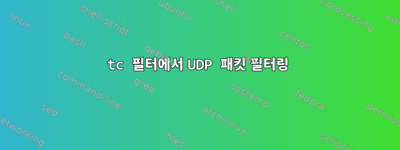 tc 필터에서 UDP 패킷 필터링