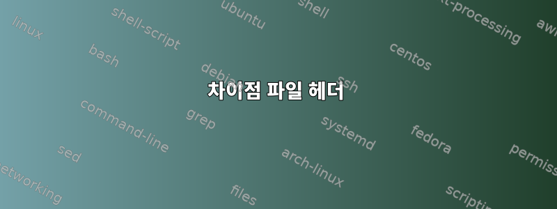 차이점 파일 헤더