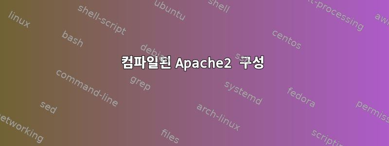 컴파일된 Apache2 구성