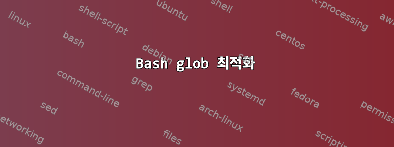 Bash glob 최적화