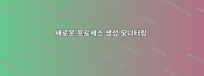 새로운 프로세스 생성 모니터링