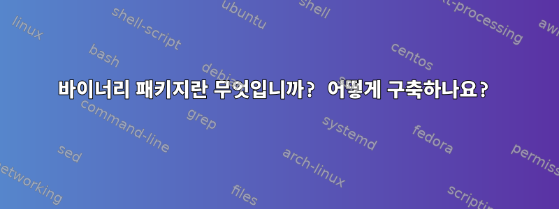 바이너리 패키지란 무엇입니까? 어떻게 구축하나요?