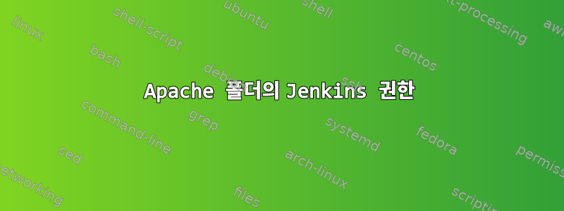 Apache 폴더의 Jenkins 권한