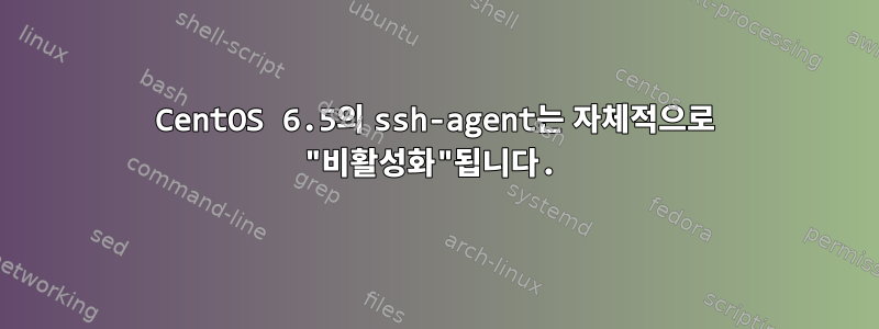 CentOS 6.5의 ssh-agent는 자체적으로 "비활성화"됩니다.