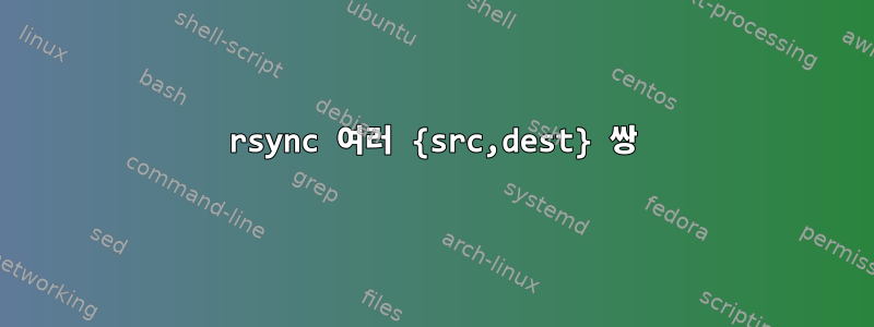 rsync 여러 {src,dest} 쌍