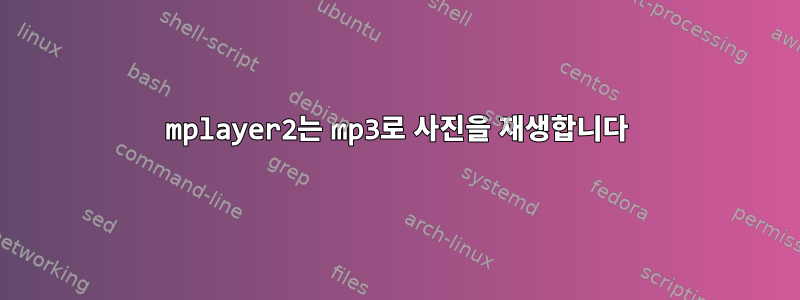 mplayer2는 mp3로 사진을 재생합니다