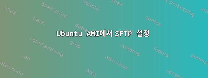 Ubuntu AMI에서 SFTP 설정