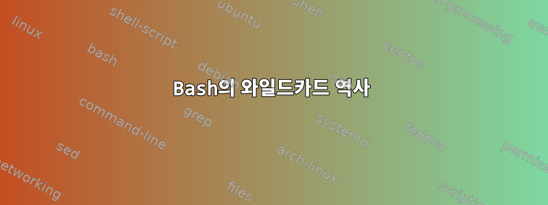 Bash의 와일드카드 역사