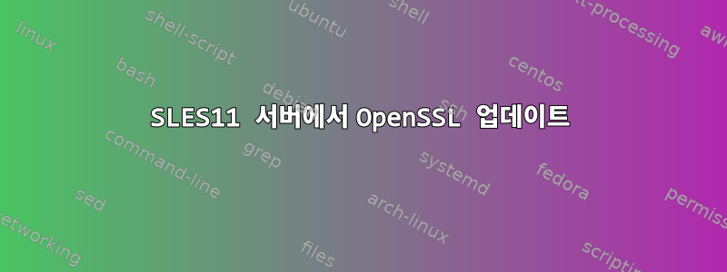 SLES11 서버에서 OpenSSL 업데이트