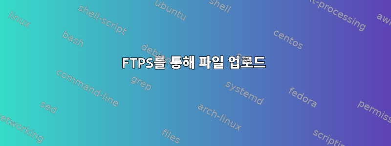 FTPS를 통해 파일 업로드