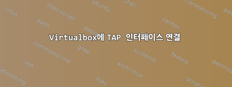 Virtualbox에 TAP 인터페이스 연결