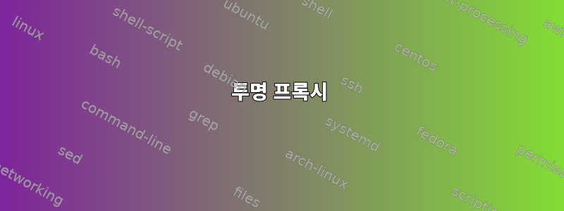 투명 프록시