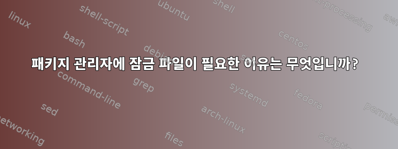 패키지 관리자에 잠금 파일이 필요한 이유는 무엇입니까?