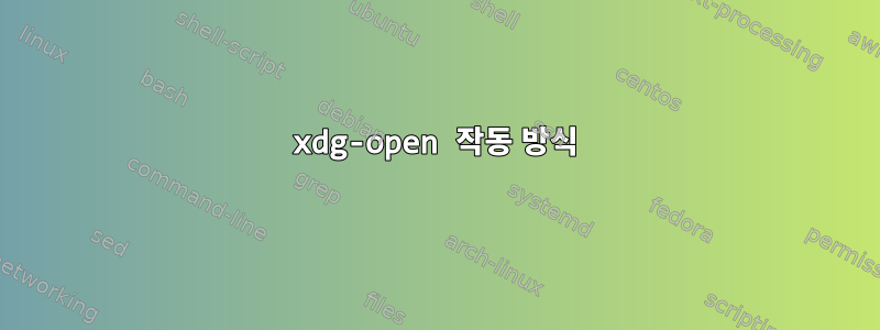 xdg-open 작동 방식