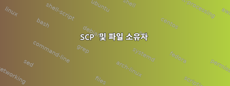 SCP 및 파일 소유자