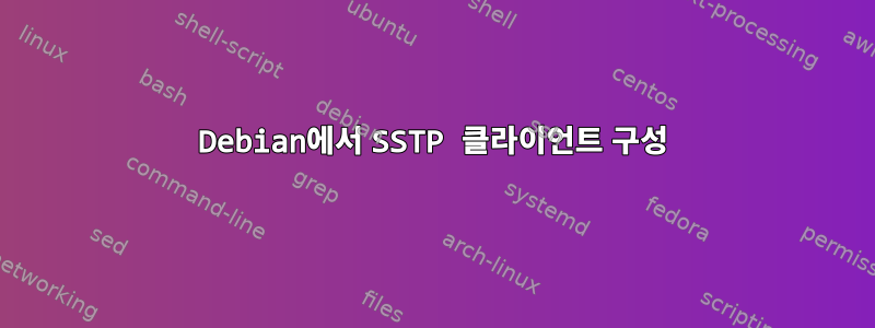 Debian에서 SSTP 클라이언트 구성