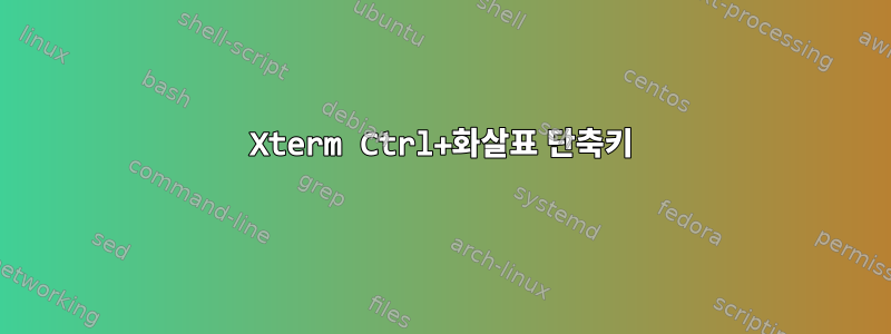 Xterm Ctrl+화살표 단축키