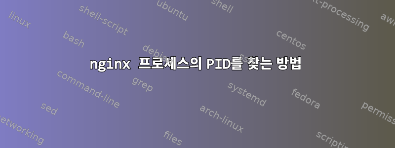 nginx 프로세스의 PID를 찾는 방법