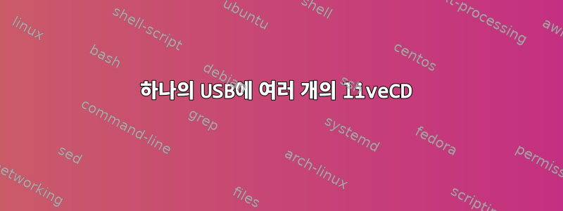 하나의 USB에 여러 개의 liveCD