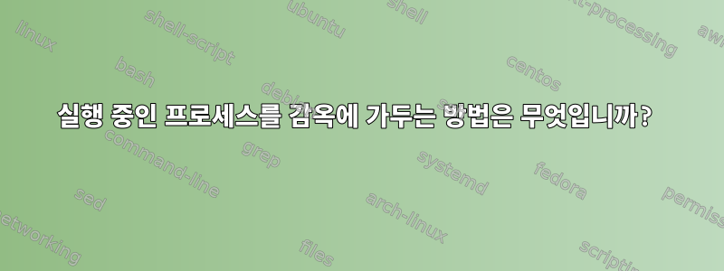 실행 중인 프로세스를 감옥에 가두는 방법은 무엇입니까?