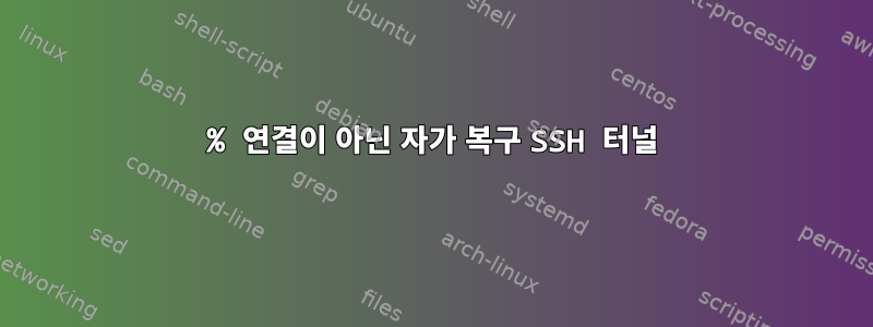 100% 연결이 아닌 자가 복구 SSH 터널