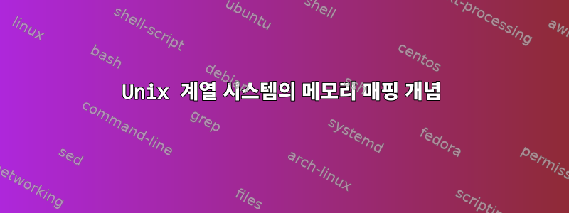 Unix 계열 시스템의 메모리 매핑 개념