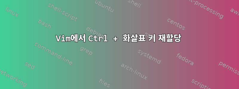 Vim에서 Ctrl + 화살표 키 재할당