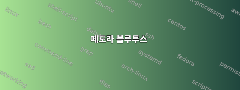 페도라 블루투스