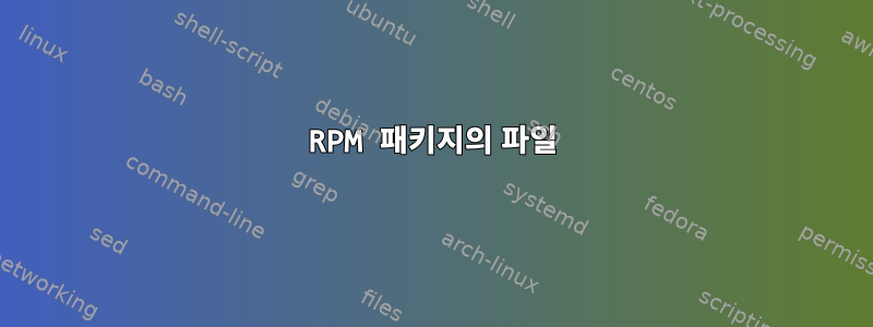 RPM 패키지의 파일