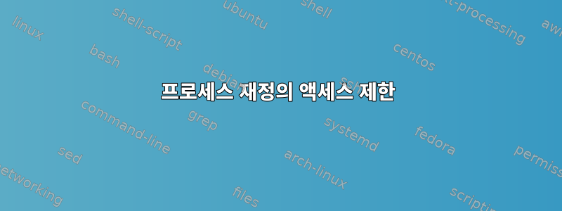 프로세스 재정의 액세스 제한