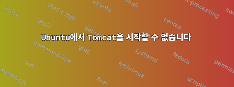 Ubuntu에서 Tomcat을 시작할 수 없습니다