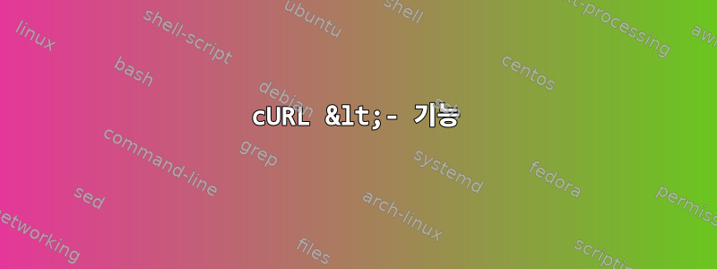 cURL &lt;- 기능