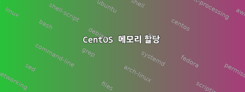 CentOS 메모리 할당