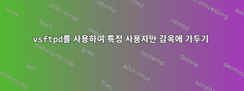 vsftpd를 사용하여 특정 사용자만 감옥에 가두기