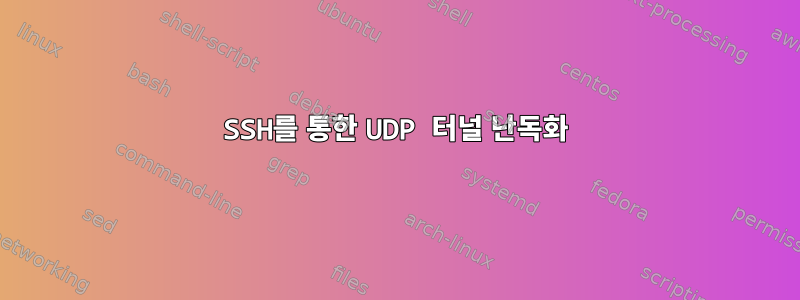 SSH를 통한 UDP 터널 난독화