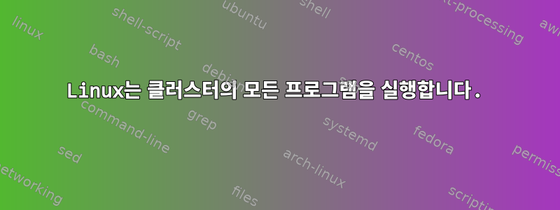 Linux는 클러스터의 모든 프로그램을 실행합니다.