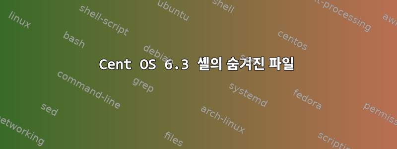 Cent OS 6.3 셸의 숨겨진 파일