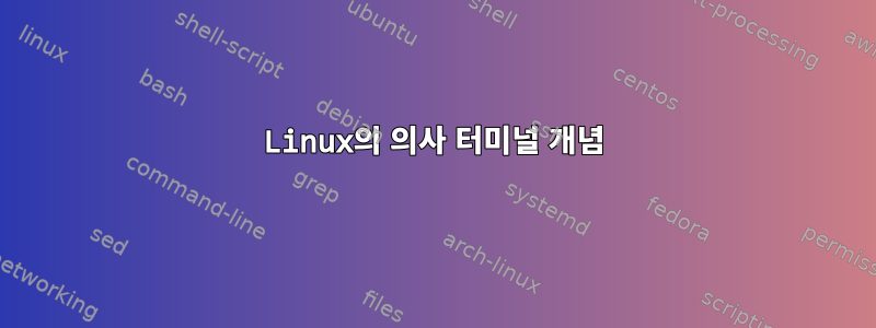 Linux의 의사 터미널 개념