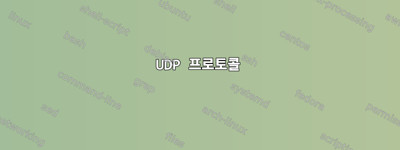 UDP 프로토콜