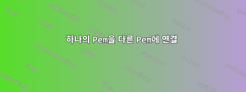 하나의 Pem을 다른 Pem에 연결