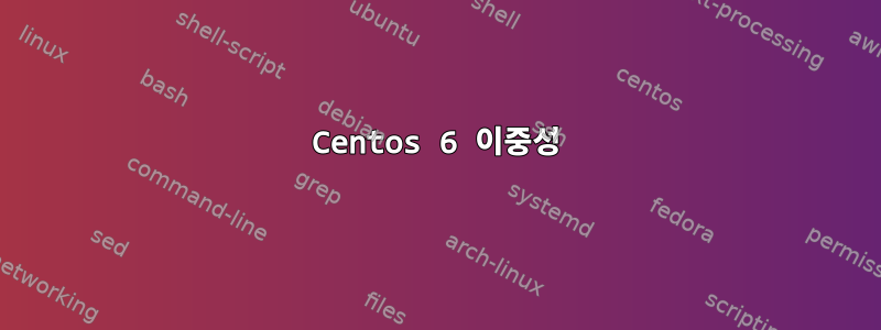 Centos 6 이중성