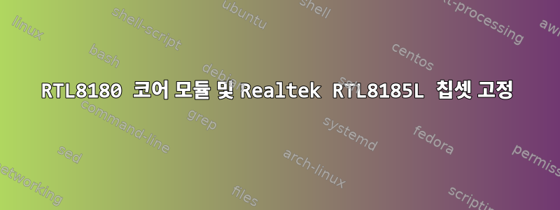 RTL8180 코어 모듈 및 Realtek RTL8185L 칩셋 고정