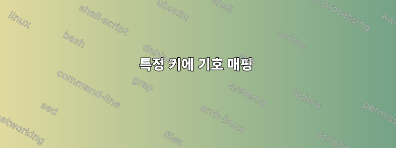 특정 키에 기호 매핑