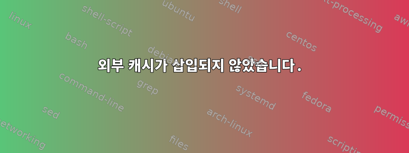 외부 캐시가 삽입되지 않았습니다.