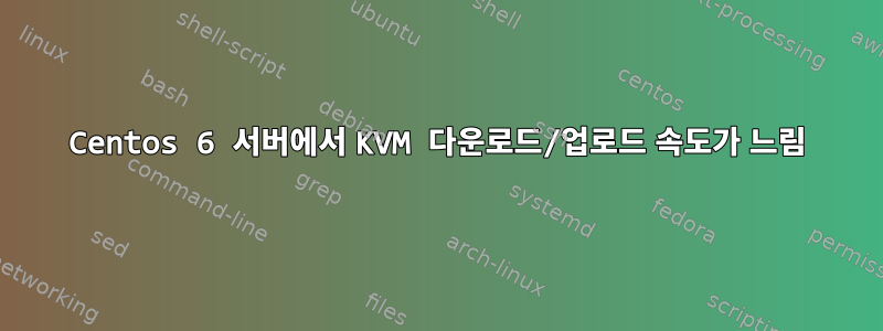 Centos 6 서버에서 KVM 다운로드/업로드 속도가 느림