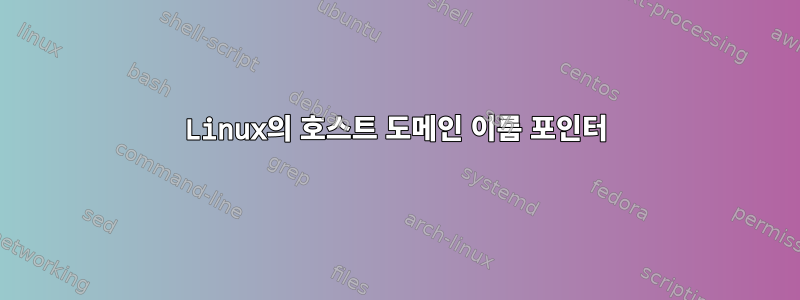 Linux의 호스트 도메인 이름 포인터